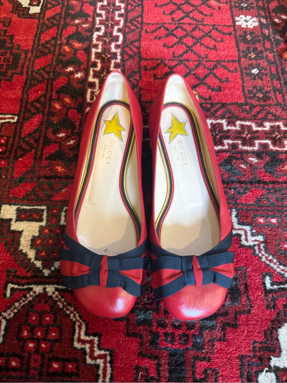 Gucci Bow Flats 37.5 - Picture 2 of 5